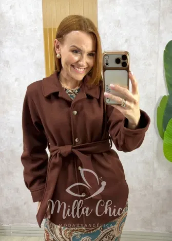 Milla Chic – Casaco Abigail em Lã Batida – Caramelo (cópia) Milla Chic - Casaco Abigail em Lã Batida - Caramelo (cópia)