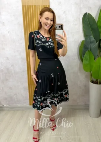 Milla Chic - Conjunto Suécia - Preto