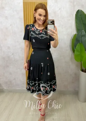 Milla Chic - Conjunto Suécia - Preto