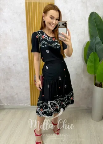 Milla Chic - Conjunto Suécia - Preto