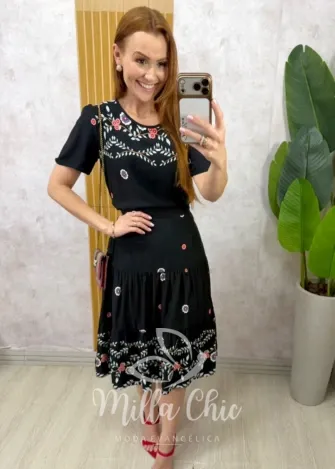 Milla Chic - Conjunto Suécia - Preto