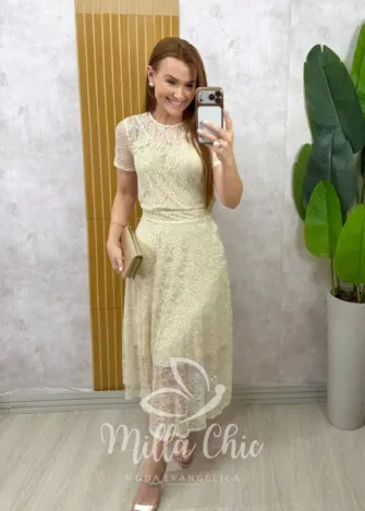 Milla Chic - Conjunto Victoria em Alfaiataria - Bege (cópia)