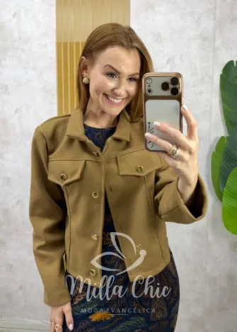 Milla Chic - Jaqueta Isis em lã batida