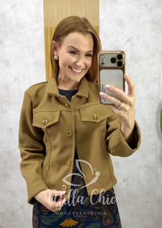Milla Chic - Jaqueta Isis em lã batida