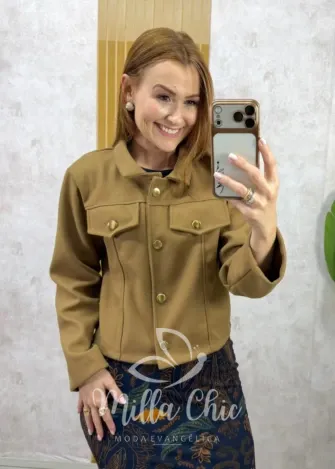 Milla Chic - Jaqueta Isis em lã batida