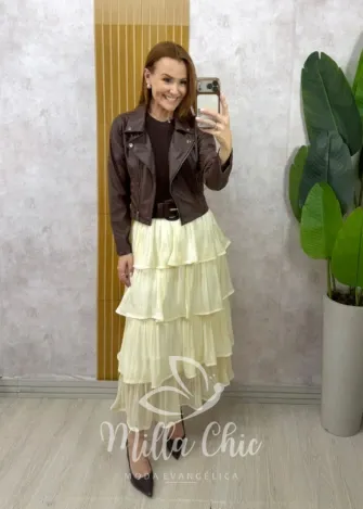 Milla Chic - Jaqueta Milano em P.U - Preto (cópia)