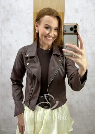 Milla Chic - Jaqueta Milano em P.U - Preto (cópia)