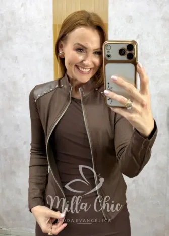 Milla Chic - Jaqueta Ramona - Marrom