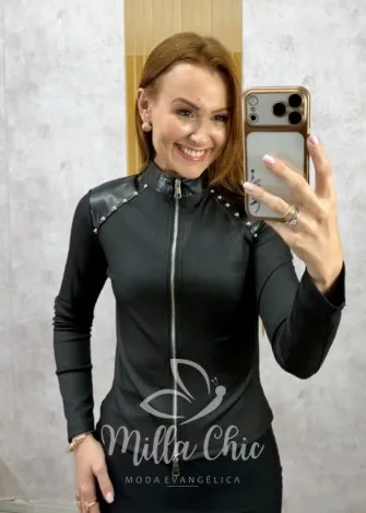 Milla Chic - Jaqueta Ramona - Marrom (cópia)