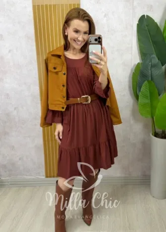 Milla Chic - Jaqueta Toscana em Suedi- Moostrda