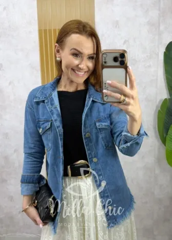Milla Chic - Jaquetinha Brigitte  Jeans