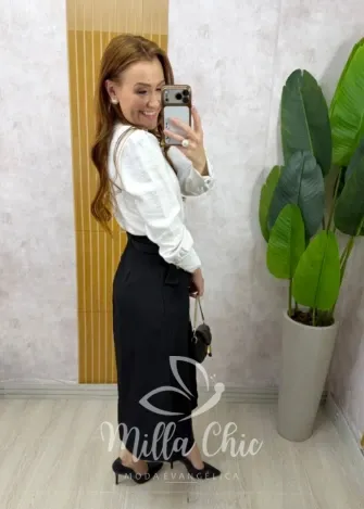 Milla Chic - Saia Anita - Marrom (cópia)