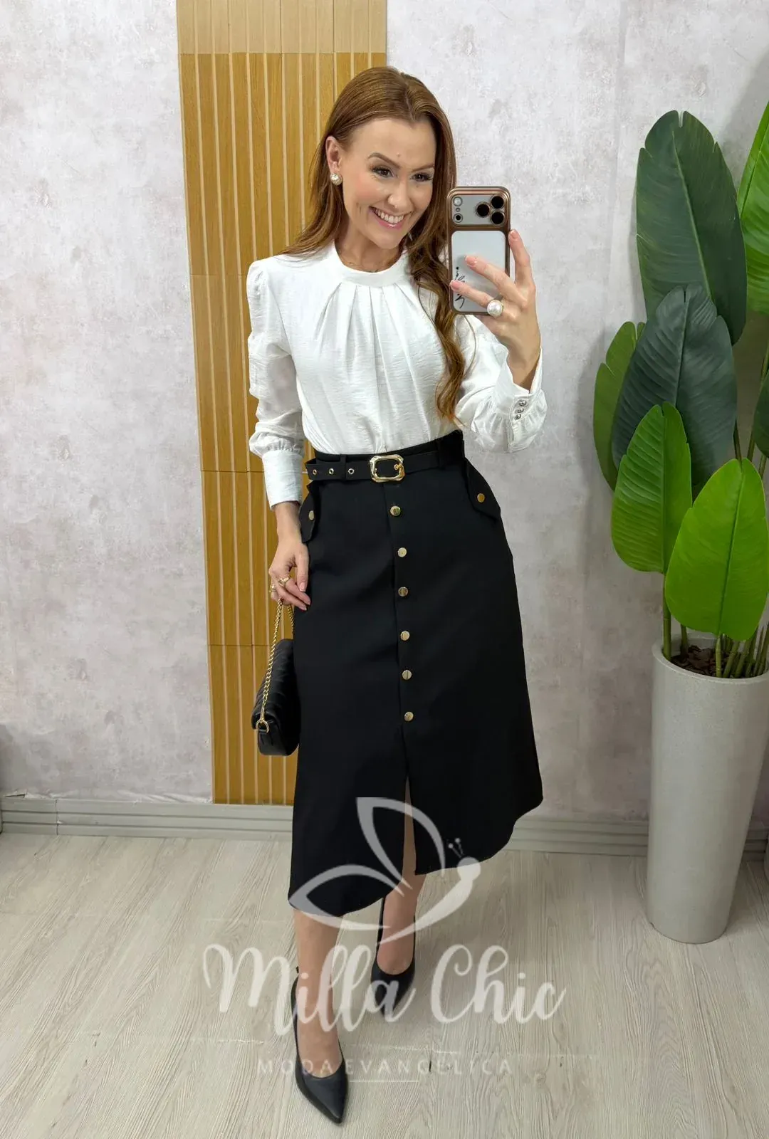 Milla Chic – Saia Anita – Marrom (cópia) Milla Chic - Saia Anita - Marrom (cópia)