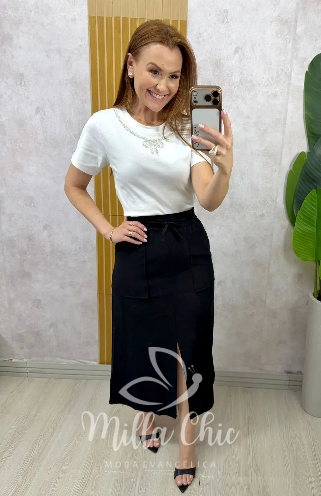Milla Chic – Saia Anita – Preta (cópia) Milla Chic - Saia Anita - Preta (cópia)