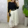 Milla Chic – Saia Brenda em renda – Branca Milla Chic - Saia Brenda em renda - Branca