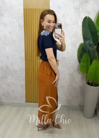 Milla Chic - Saia Dominique - Azul (cópia)