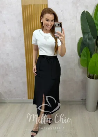 Milla Chic - Saia Dominique - Preta