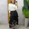 Milla Chic - Saia Emilia Acetinada - Preta