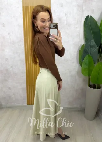 Milla Chic - Saia Geise  - Preta (cópia)