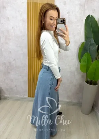 Milla Chic - Saia Jeans Silmara