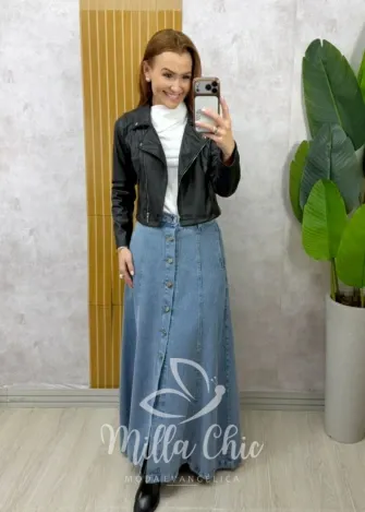 Milla Chic - Saia Jeans Silmara