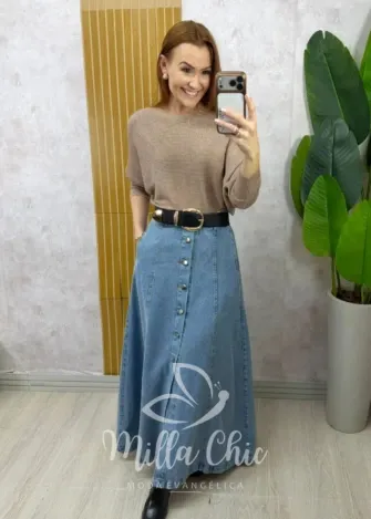Milla Chic - Saia Jeans Silmara