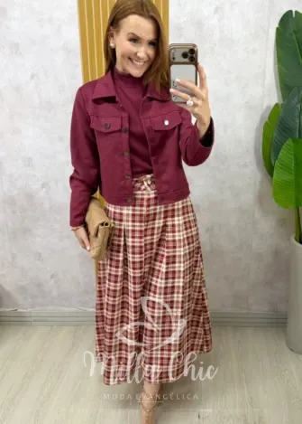 Milla Chic - Saia Lauren Xadrez (cópia)
