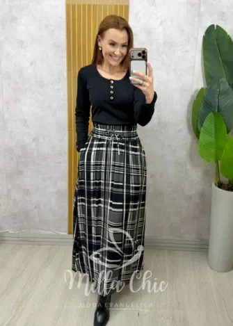 Milla Chic - Saia Lauren Xadrez (cópia)