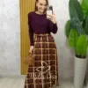 Milla Chic - Saia Lauren Xadrez - Preta (cópia)