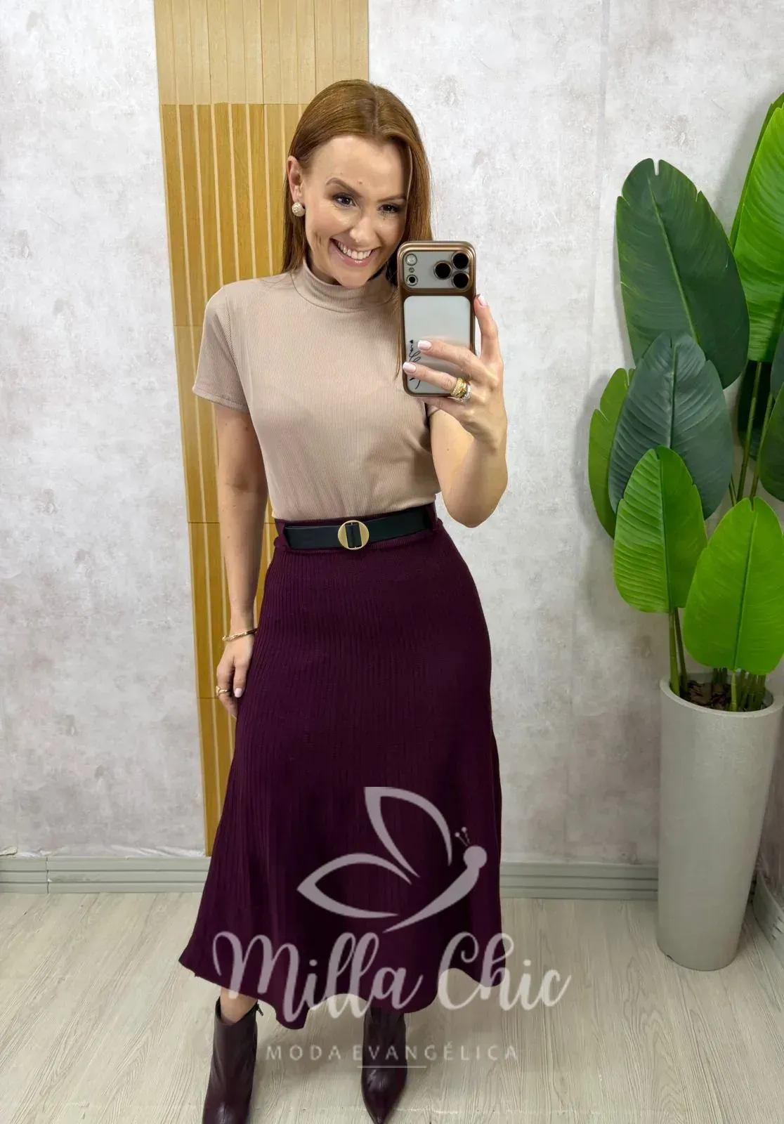 Milla Chic – Saia Monique em Tricot Modal – Preta (cópia) Milla Chic - Saia Monique em Tricot Modal - Preta (cópia)