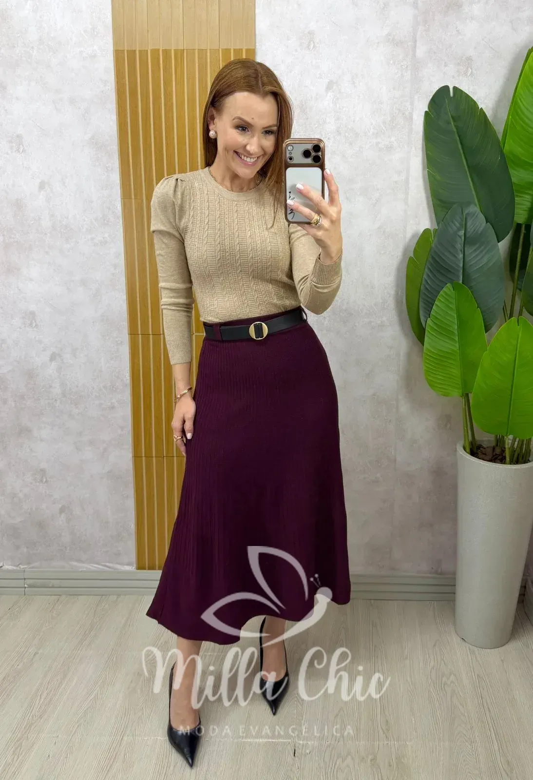 Milla Chic – Saia Monique em Tricot Modal – Preta (cópia) Milla Chic - Saia Monique em Tricot Modal - Preta (cópia)