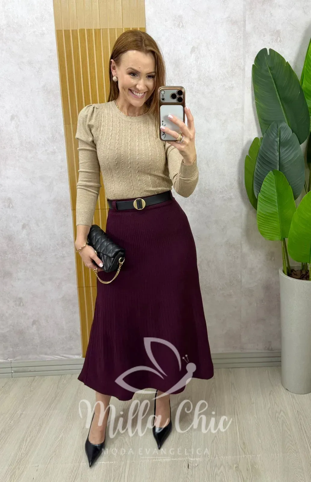 Milla Chic – Saia Monique em Tricot Modal – Preta (cópia) Milla Chic - Saia Monique em Tricot Modal - Preta (cópia)