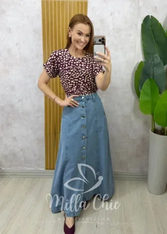 Milla Chic - Tshirt Naomi em Viscolycra