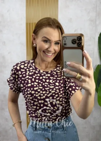 Milla Chic - Tshirt Naomi em Viscolycra