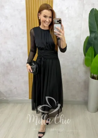 Milla Chic - Vestido Carina - Preto
