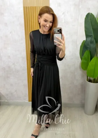 Milla Chic – Vestido Carina – Preto Milla Chic - Vestido Carina - Preto