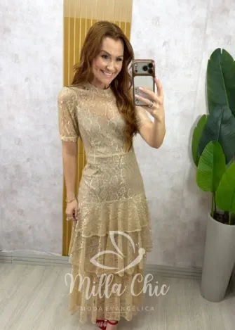 Milla Chic - Vestido Clara Elegance - Azul (cópia)