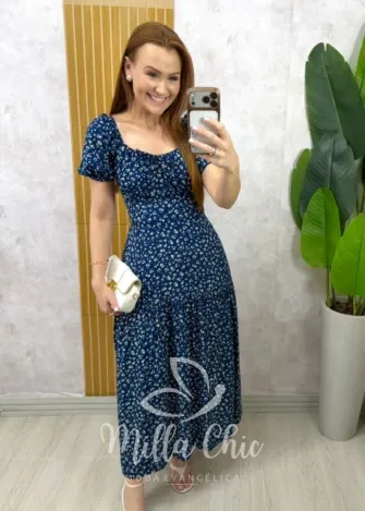 Milla Chic - Vestido Érica - Azul