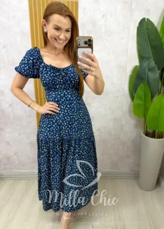Milla Chic - Vestido Érica - Azul