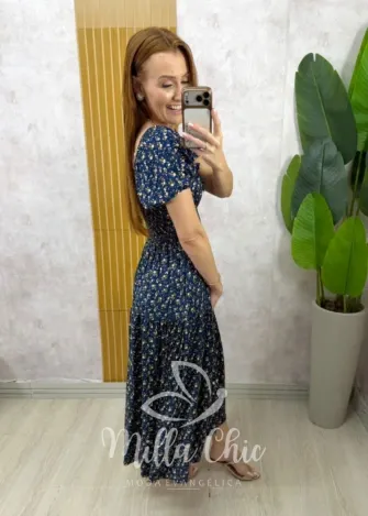 Milla Chic - Vestido Érica - Azul