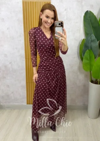 Milla Chic - Vestido Genebra em tule póa