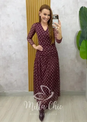 Milla Chic - Vestido Genebra em tule póa