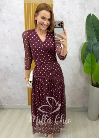 Milla Chic - Vestido Genebra em tule póa