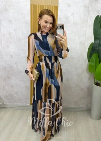 Milla Chic - Vestido Gláucia longo em tule - Bege