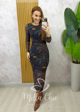 Milla Chic - Vestido Hilda em tule - Azul