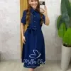 Milla Chic - Vestido Lavínia Estilo Chemise - Areia (cópia)
