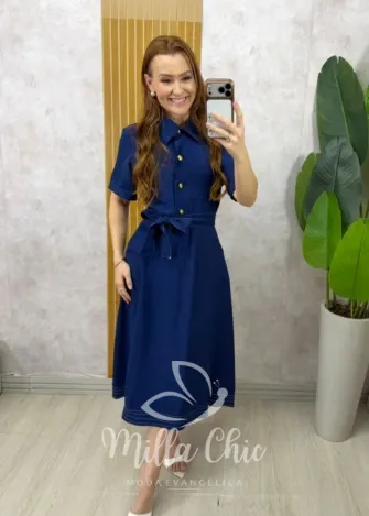 Milla Chic – Vestido Lavínia Estilo Chemise – Areia (cópia) Milla Chic - Vestido Lavínia Estilo Chemise - Areia (cópia)