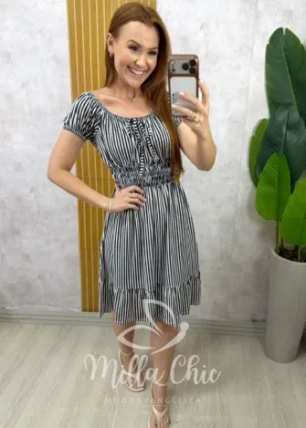 Milla Chic - Vestido Lidi Comfy - Azul