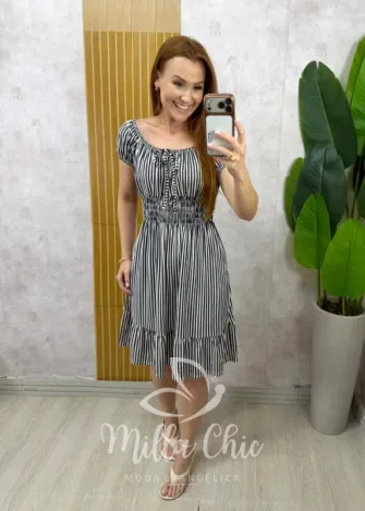Milla Chic - Vestido Lidi Comfy - Azul