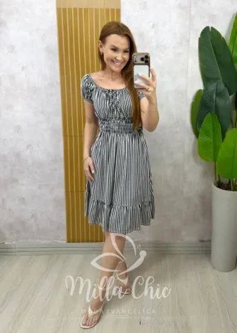 Milla Chic - Vestido Lidi Comfy - Azul